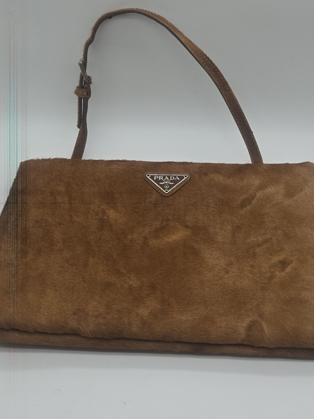 Prada Brown Pony Hair Shoulder Bag - Picture 2 of 16